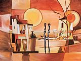 Alfred Gockel Midday Market I painting